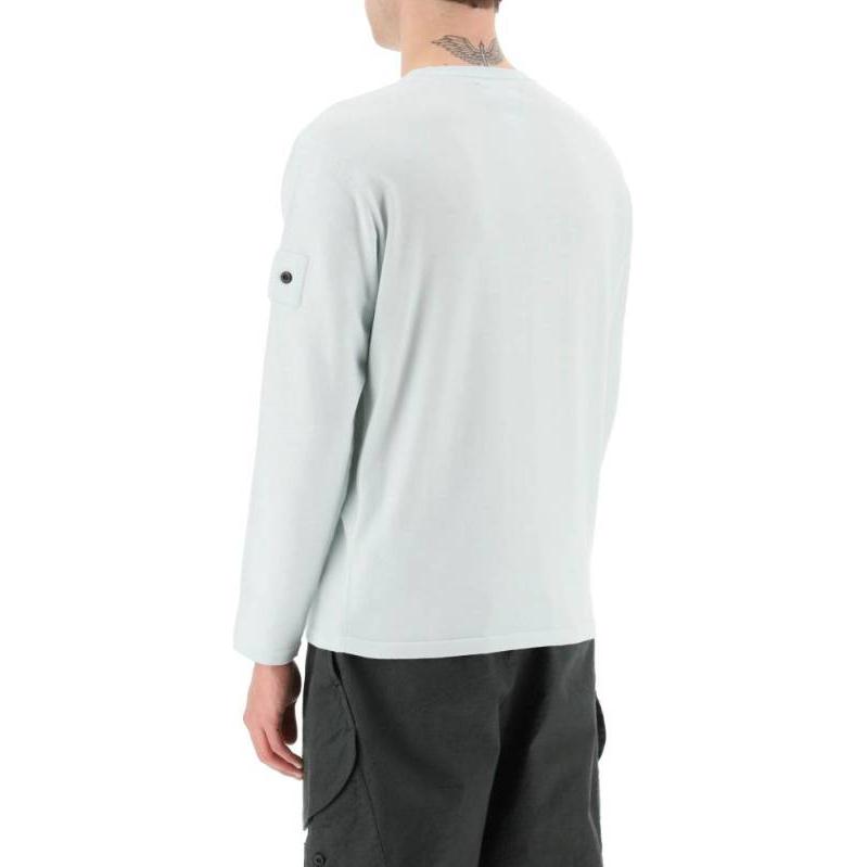 Purchase STONE ISLAND SS23 淺藍色長袖圓領毛衣 78195071S-V0003