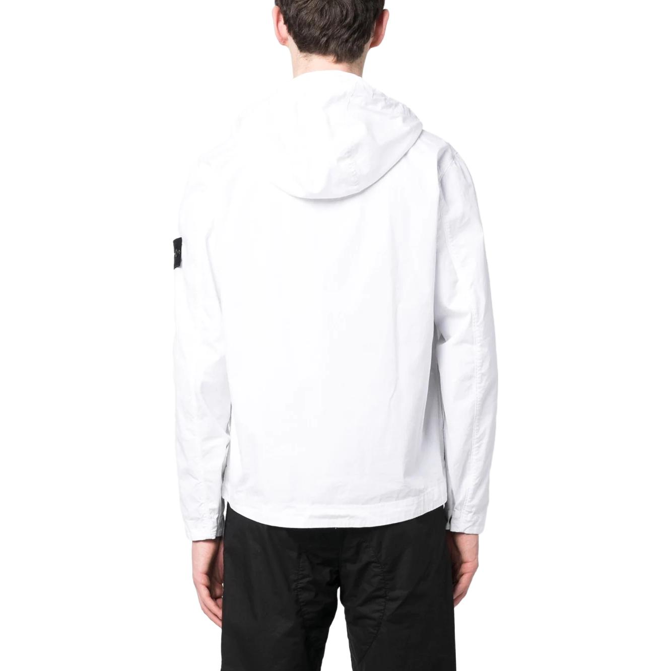 Stone Island SS23  Lightweight Compass Logo Hooded Jacket - White 781543310-V0001 圖 5