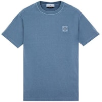 STONE ISLAND SS23 Logo Patch Crewneck T-Shirt Gray Blue 101523757-V0124 STONE ISLAND SS23 Logo Patch Crewneck T-Shirt Gray Blue 101523757-V0124