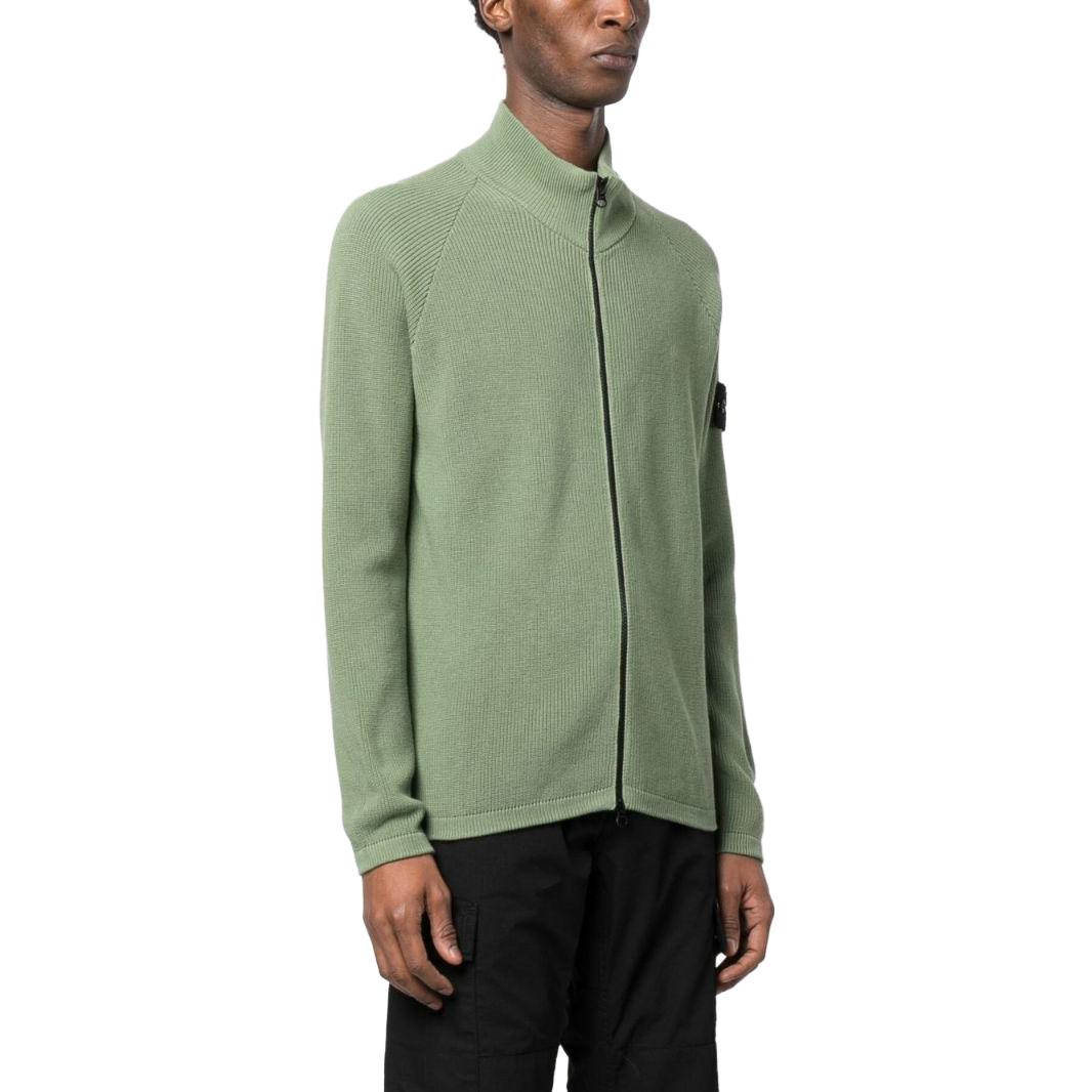 STONE ISLAND SS23  Olive Green Knitted Zip Jacket 7815526D8-V0055 圖 4
