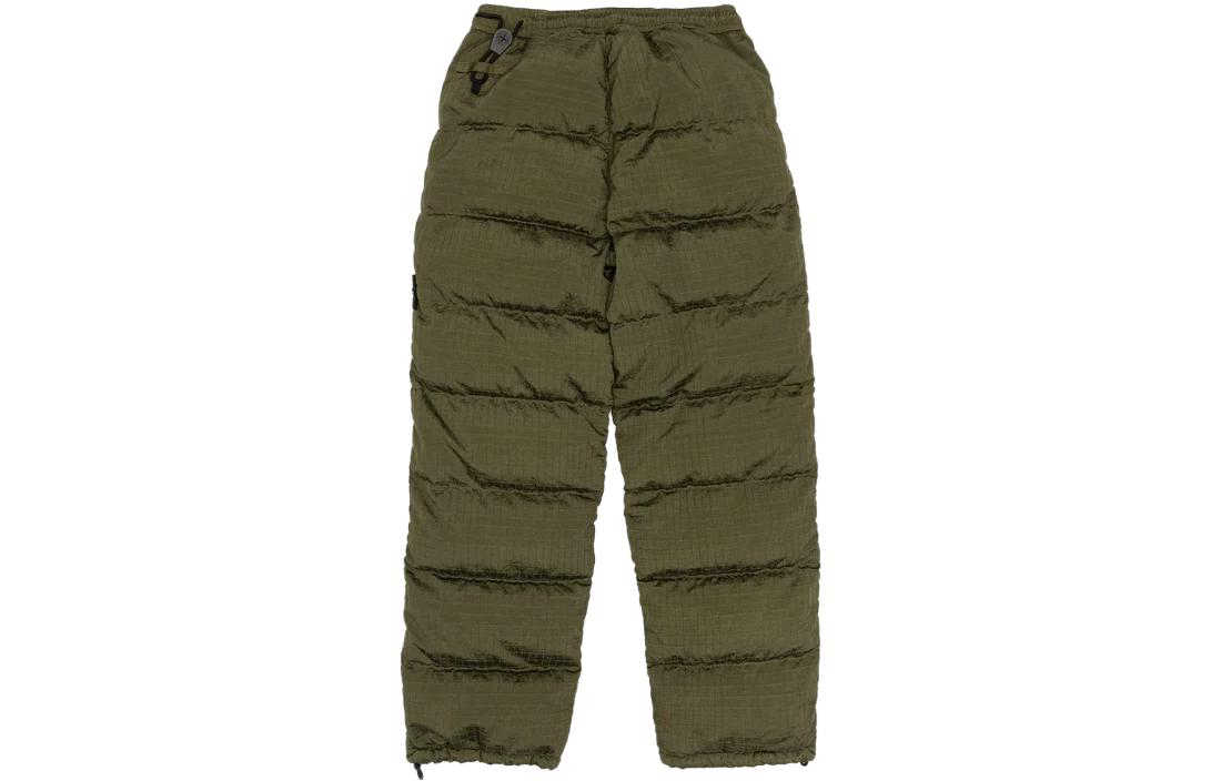 STONE ISLAND SS23  Olive Green Straight-Cut Down Pants. 791531232-V0058 圖 3