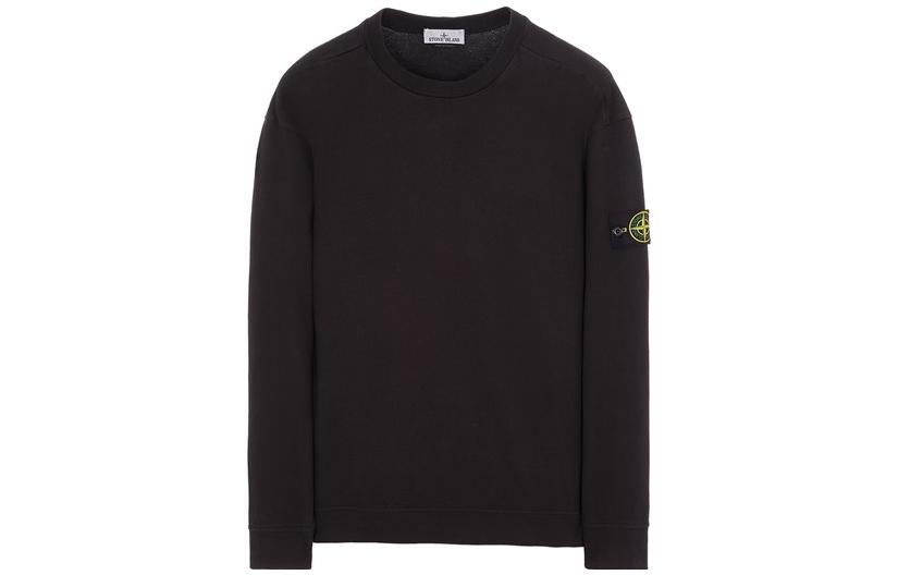 Order STONE ISLAND SS23 Sweatshirt Crewneck Pullover Warna Solid - Biru Tua 101563750-A0020