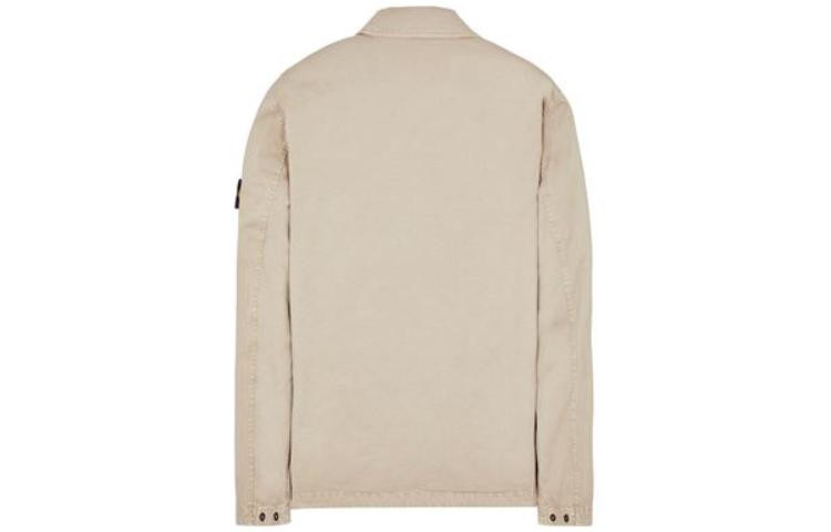 STONE ISLAND SS23  Solid Color Embroidered Logo Shirt Jacket Khaki 781510304-V0192 圖 3