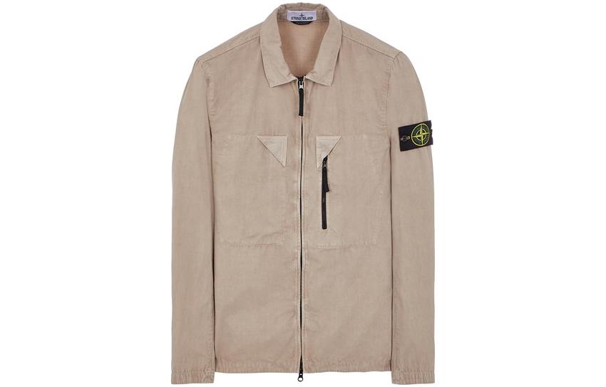 STONE ISLAND SS23  Solid Color Long-Sleeve Zip Jacket Dove Grey 7815106WN-V0192