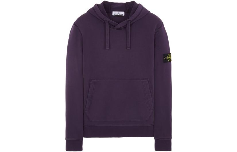 STONE ISLAND SS23  Solid Color Pullover Hoodie Deep Purple 101564151-V0026 圖 2
