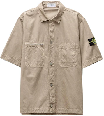 Stone Island SS23 Solid Cupro Short Sleeve Shirt Dove Grey 781511429-V0092 Buy Stone Island SS23 Solid Cupro Short Sleeve Shirt Dove Grey 781511429-V0092
