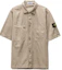 Buy Stone Island SS23 Solid Cupro Short Sleeve Shirt Dove Grey 781511429-V0092