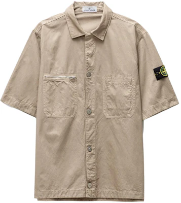 Stone Island SS23 Solid Cupro Short Sleeve Shirt Dove Grey 781511429-V0092 Order Stone Island SS23 Solid Cupro Short Sleeve Shirt Dove Grey 781511429-V0092