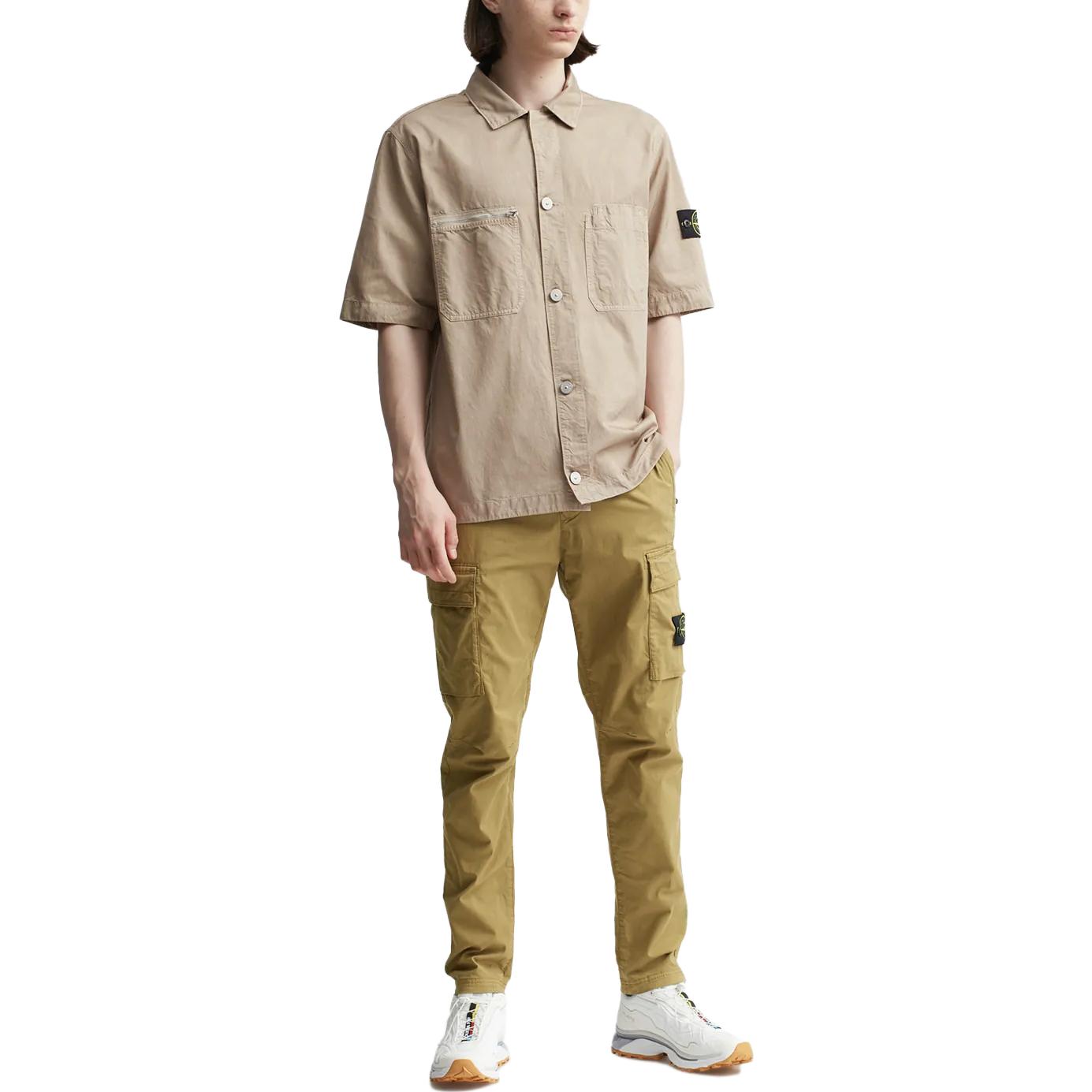 Stone Island SS23  Solid Cupro Short Sleeve Shirt Dove Grey 781511429-V0092 圖 4