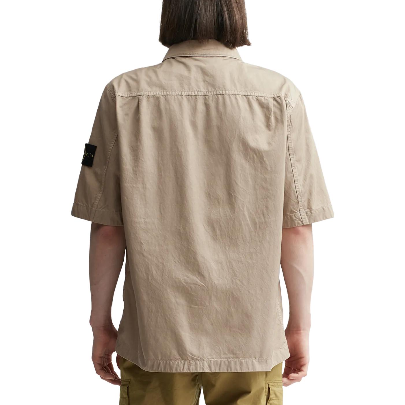 Stone Island SS23  Solid Cupro Short Sleeve Shirt Dove Grey 781511429-V0092 圖 5