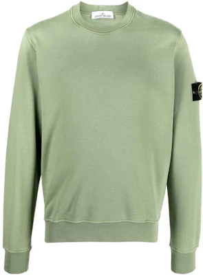 Stone Island SS23 Badge Crewneck Lengan Panjang Sweatshirt Hijau. 101563051-V0055 Order Stone Island SS23 Badge Crewneck Lengan Panjang Sweatshirt Hijau. 101563051-V0055