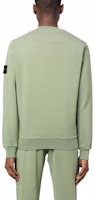 Shop Stone Island SS23 Badge Solid Crewneck Long Sleeve Sweatshirt Green . 101563051-V0055