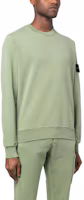 Purchase Stone Island SS23 Badge Solid Crewneck Long Sleeve Sweatshirt Green . 101563051-V0055