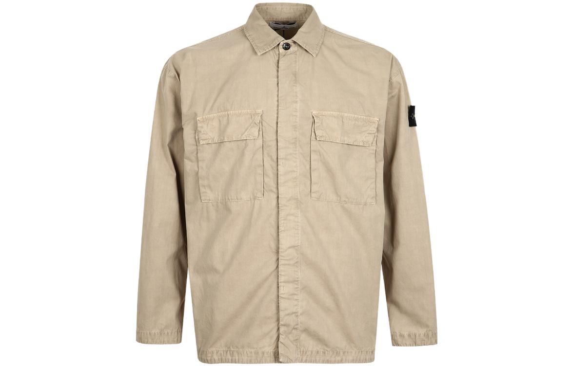 STONE ISLAND SS23 Beige Double Pocket Button-Up Long Sleeve Jacket Men. 7815115WN-V0192 圖 2