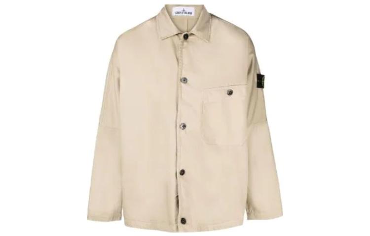 Stone Island SS23 Beige Single-Breasted Long Sleeve Jacket 771511014-V0090