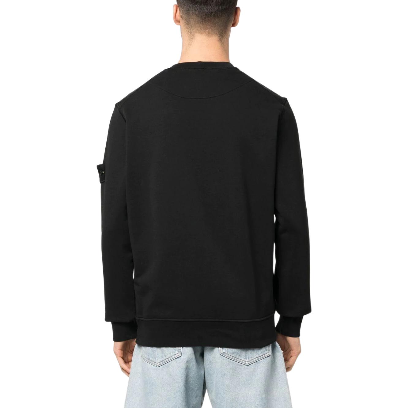 Stone Island SS23 Black Compass Patch Crewneck Long Sleeve Sweatshirt 101563051-A0029 圖 4