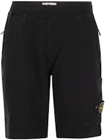 STONE ISLAND SS23 Black Compass Patch Elastic Waist Shorts 781564060-V0029 STONE ISLAND SS23 Black Compass Patch Elastic Waist Shorts 781564060-V0029