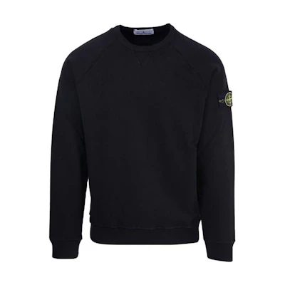 STONE ISLAND SS23 Black Crewneck Pullover Sweatshirt for Men. 781566360-V0029