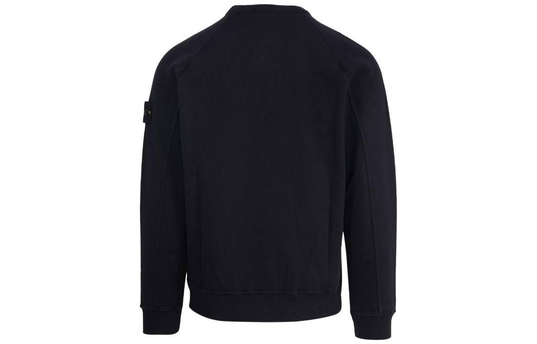 STONE ISLAND SS23 Black Crewneck Pullover Sweatshirt for Men. 781566360-V0029 圖 3