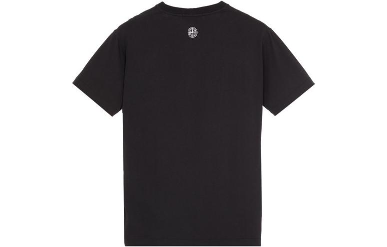Lookbook STONE ISLAND SS23 黑色仿舊印花圖案短袖T恤 男款 78152NS90-V0029