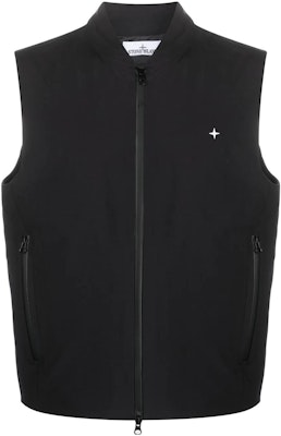 STONE ISLAND SS23 黑色刺绣标志拉链西部马甲 时尚款式 7815G03G2-V0029 Order STONE ISLAND SS23 黑色刺绣标志拉链西部马甲 时尚款式 7815G03G2-V0029