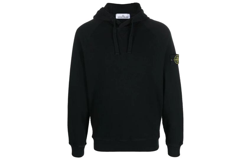 STONE ISLAND SS23 Black Logo Hoodie  Long Sleeve Sweatshirt 781562160-V0029 圖 2
