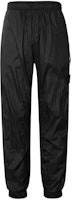 STONE ISLAND SS23 Black Logo Jogger Pants for Men - Shiny Knit Tapered Fit 781531925-V0029 STONE ISLAND SS23 Black Logo Jogger Pants for Men - Shiny Knit Tapered Fit 781531925-V0029
