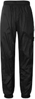 Order STONE ISLAND SS23 黑色徽標運動長褲 男士閃亮針織修身版型 781531925-V0029