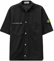 STONE ISLAND SS23 Black Short Sleeve Shirt with Logo Patch Men 781511429-V0029 STONE ISLAND SS23 Black Short Sleeve Shirt with Logo Patch Men 781511429-V0029