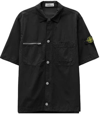 스톤아일랜드 SS23 블랙 로고 패치 반팔 셔츠 남성용 781511429-V0029 Buy 스톤아일랜드 SS23 블랙 로고 패치 반팔 셔츠 남성용 781511429-V0029