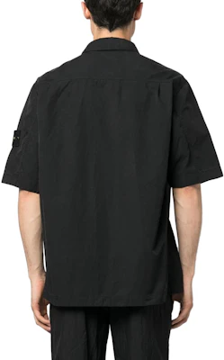 스톤아일랜드 SS23 블랙 로고 패치 반팔 셔츠 남성용 781511429-V0029 Purchase 스톤아일랜드 SS23 블랙 로고 패치 반팔 셔츠 남성용 781511429-V0029