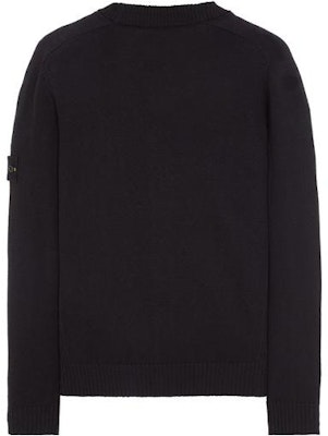 STONE ISLAND SS23 黑色純色Logo針織毛衣 男款 7815549B0-V0029 Lookbook STONE ISLAND SS23 黑色純色Logo針織毛衣 男款 7815549B0-V0029