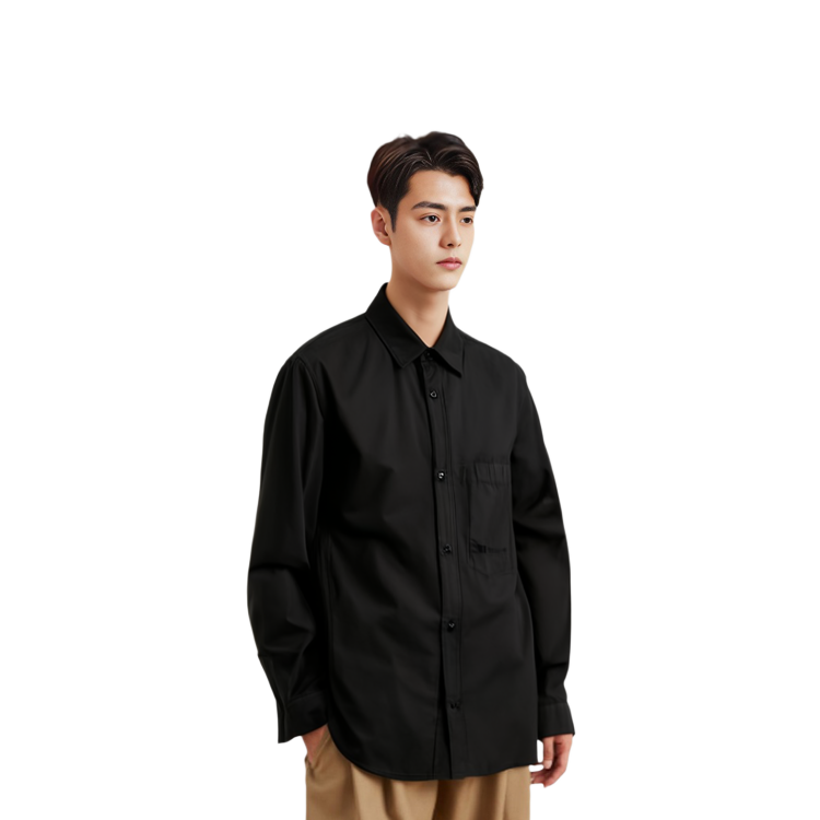 Purchase STONE ISLAND SS23 Baju Hitam Lengan Panjang Lelaki Potongan Lurus. 781512205-V0029