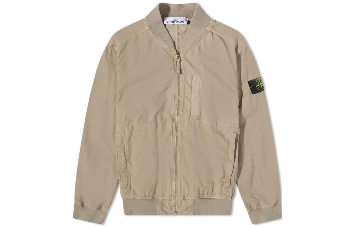 STONE ISLAND SS23 Brown  Solid Logo Patch Zip Jacket 781542629-V0092 圖 2