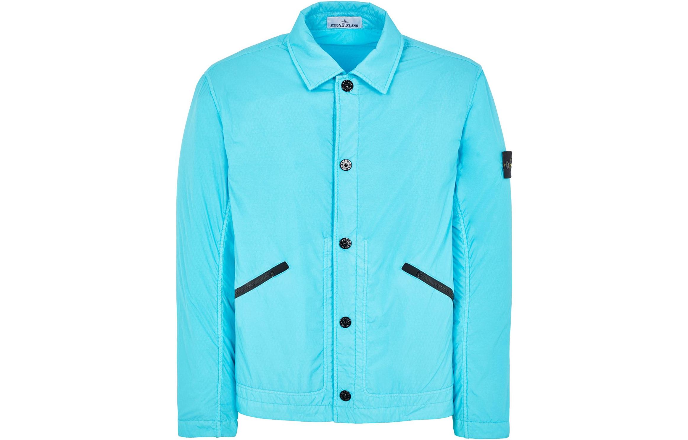 STONE ISLAND SS23 Colorblock Pocket Logo Jacket Turquoise - 781542522-V0042 圖 2
