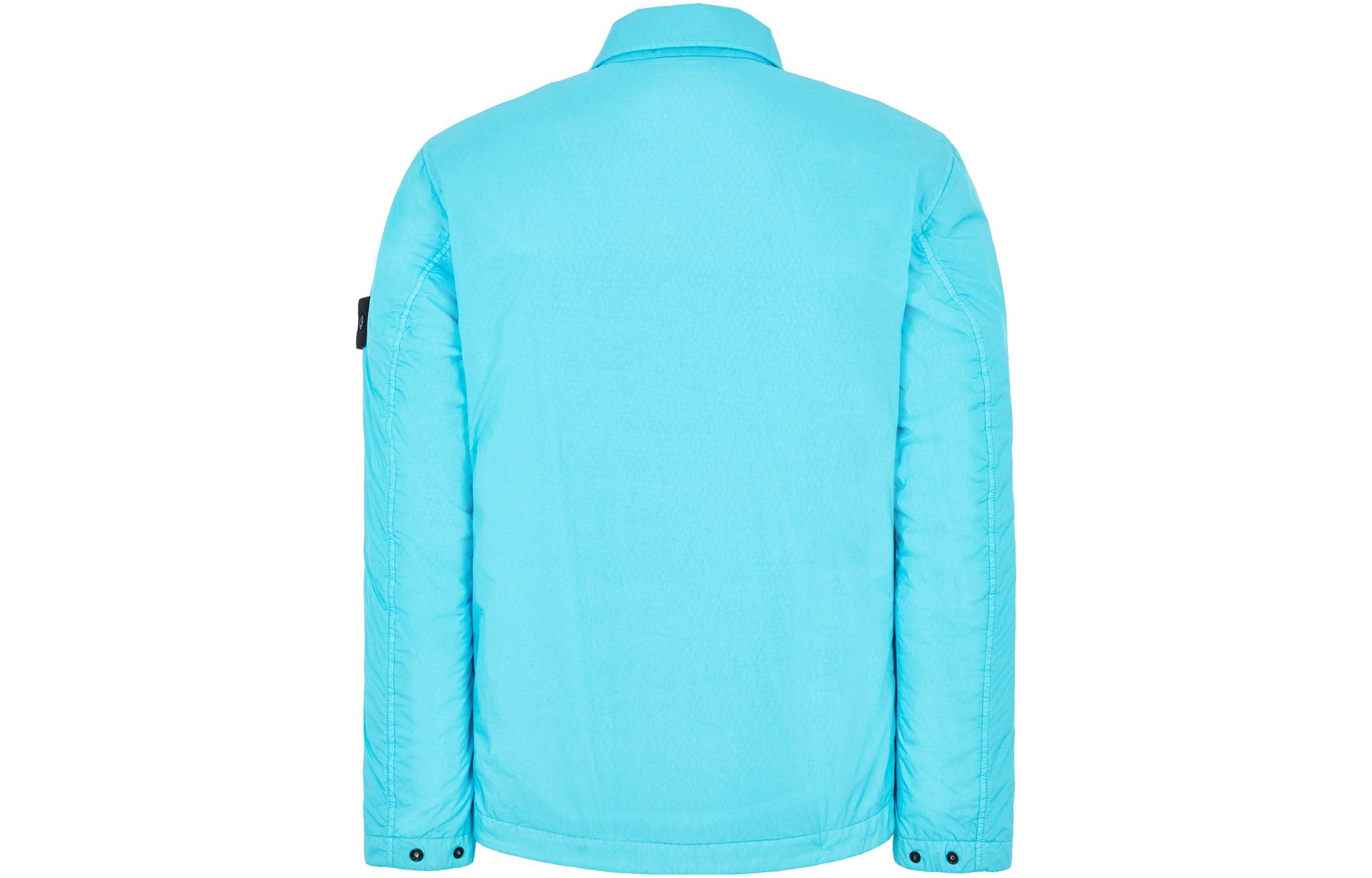STONE ISLAND SS23 Colorblock Pocket Logo Jacket Turquoise - 781542522-V0042 圖 3