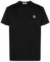STONE ISLAND SS23 Compass Logo Black Crewneck T-Shirt 791523757-A0029 STONE ISLAND SS23 Compass Logo Black Crewneck T-Shirt 791523757-A0029