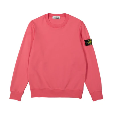 Stone Island SS23 Compass Logo Crewneck Sweatshirt Pink - 101563051-V0087