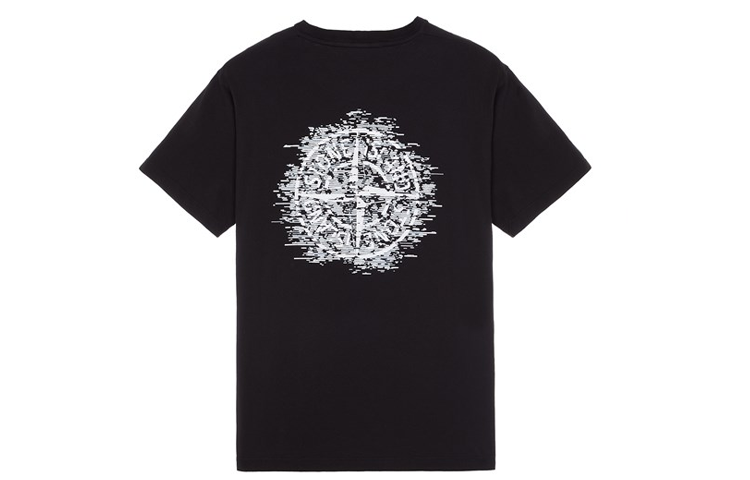 STONE ISLAND SS23 Compass Logo Graphic T-Shirt Black  Short Sleeve Tee 78152NS89-V0029