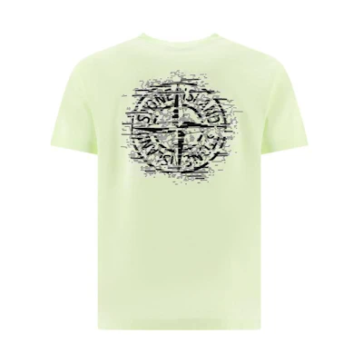 STONE ISLAND SS23 Compass Logo T-Shirt Short Sleeve Green Yellow. 78152NS89-V0052