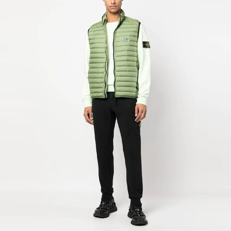 STONE ISLAND SS23 Compass Patch Crewneck Long Sleeve Sweatshirt Men Light Green 101563051-V0052 圖 3