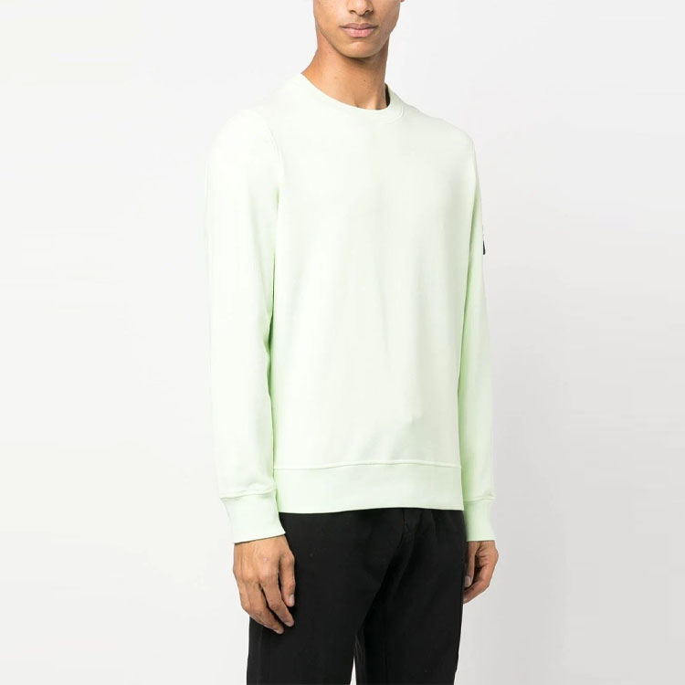 STONE ISLAND SS23 Compass Patch Crewneck Long Sleeve Sweatshirt Men Light Green 101563051-V0052 圖 5