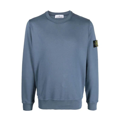Stone Island SS23 Compass Patch Crewneck Sweatshirt Men’s Pastel Blue 101563051-V0024