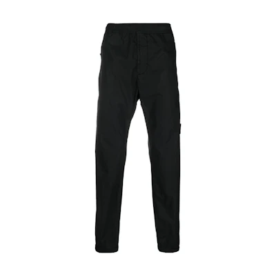 Stone Island SS23 Compass Patch Joggers Black Casual Pants 781530503-V0029