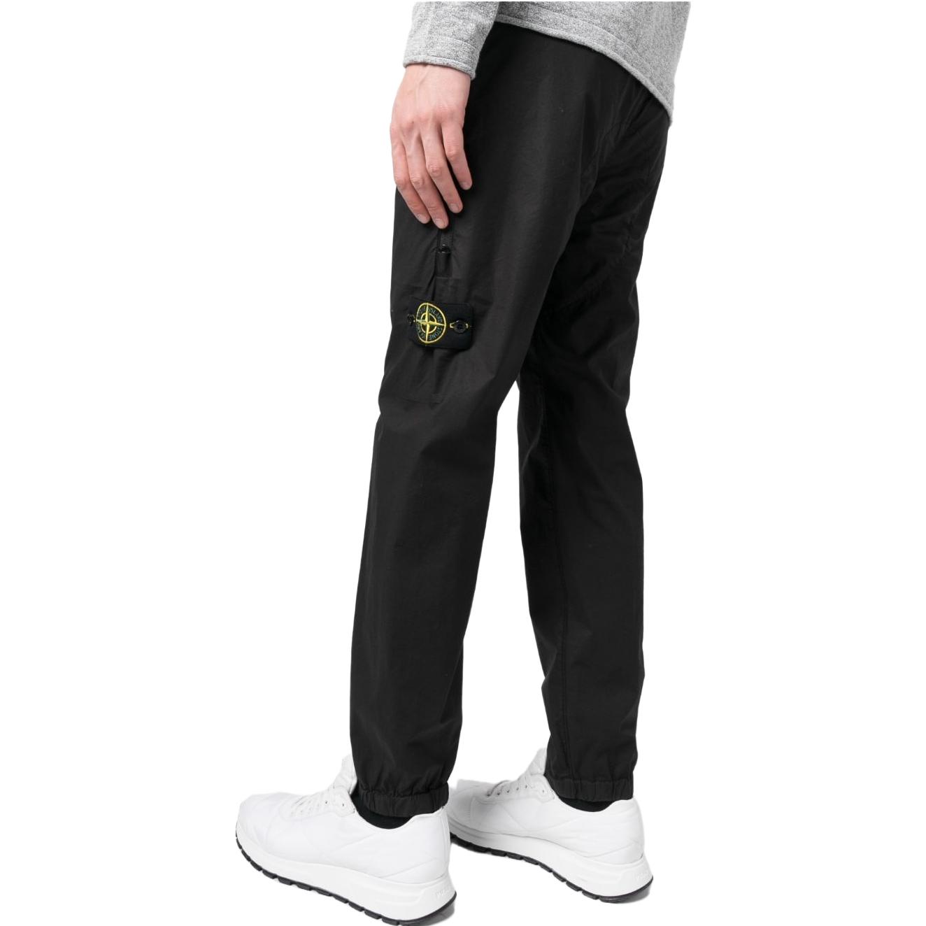 Stone Island SS23 Compass Patch Joggers  Black Casual Pants 781530503-V0029 圖 6