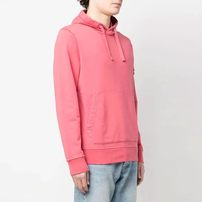 ストーンアイランド SS23 コーラルピンク ロゴパッチ&ドローストリング付きパーカー 101564151-V0087 Purchase ストーンアイランド SS23 コーラルピンク ロゴパッチ&ドローストリング付きパーカー 101564151-V0087