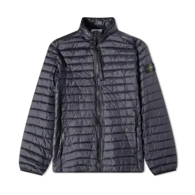 STONE ISLAND SS23 Deep Blue Logo Patch Puffer Jacket Unisex. 781541524-V0020