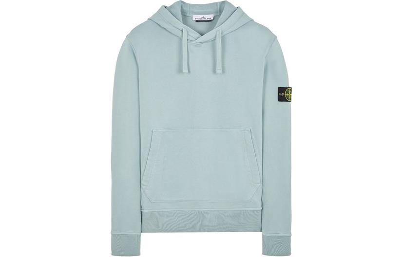 Stone Island SS23 Drawstring Hoodie Sky Blue Mens 101564151-V0041