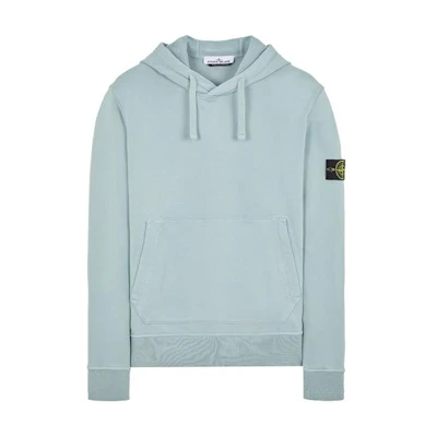 Stone Island SS23 Drawstring Hoodie Sky Blue Mens 101564151-V0041