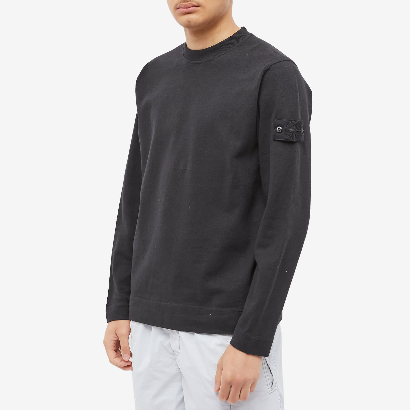 Details for Stone Island SS23 Ghost 系列黑標黑色羊毛圓領長袖上衣 男款 7815611F3-V0029